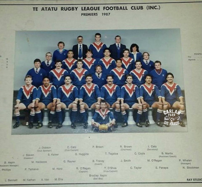 Te Atatu Rugby League Premiers Team 1987